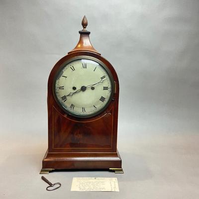 SR1342 Antique 18th Century English Mantel Clock