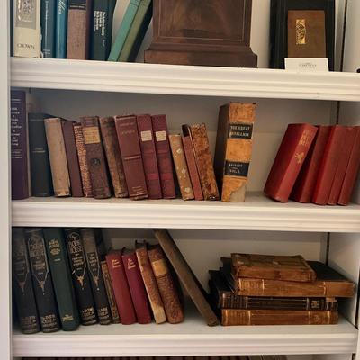 SR1345 Lot of Antique Books- Chandlers Encyclopedia, Famous Queens of History