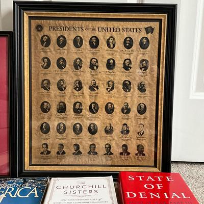 O1352 Presidential James Madison Land Grant Prints and Book Lot