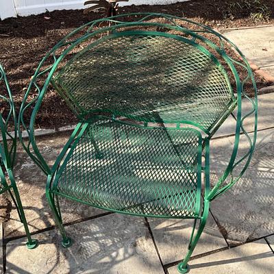 U1364 Vintage Four Piece Iron Outdoor Furniture Set