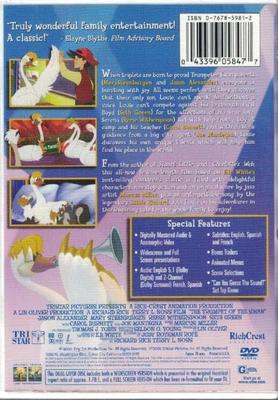 DVD * The Trumpet of the Swan, animated movie, 75 minutes. Dolby. Excellent