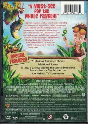 DVD * The Ant Bully, animated movie, 89 minutes, plus extra features, more. Dolby Sound