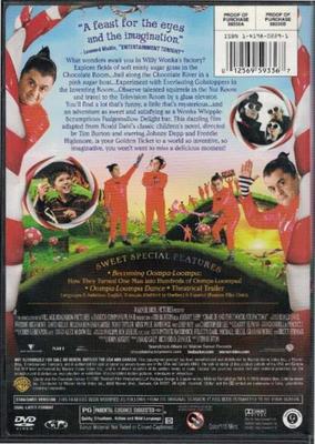 DVD * Charlie and the Chocolate Factory. Movie, Dolby, 115 minutes