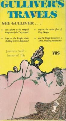 Gulliver's Travels, animated move, VHS, Johnathan Swift's immortal Tale 77 min