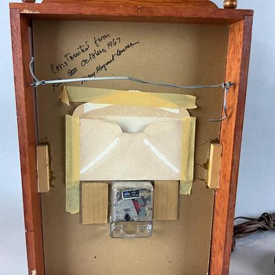 K1381 Vintage 1967 Kit Clock with Brass Lamp