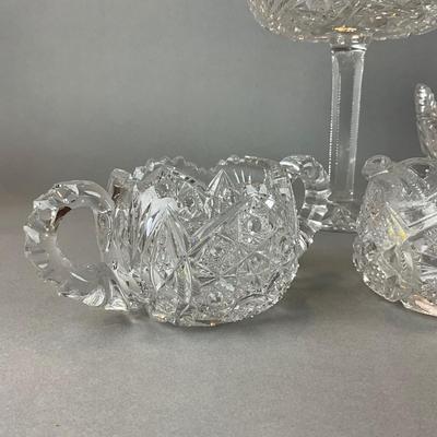 L1384 Lot of Antique Cut Crystal