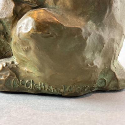 L1385 McClellan Barclay Bronze Puppy Bookends with The Pooh Series Books