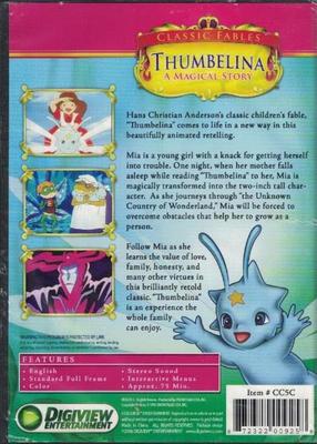 DVD * Thumbelina, A Magical Story, animated movie 75 minutes, stereo.