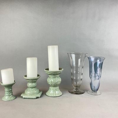 K1391 Set of Three Andrea By Sadek Candlesticks