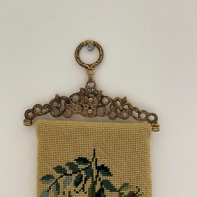 D1392 Set of Three Antique Needlepoint Bell Pulls