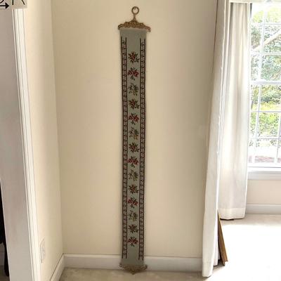 D1392 Set of Three Antique Needlepoint Bell Pulls