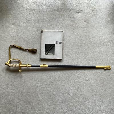 SR1394 United States Navy Ceremonial Sword with February 1944 Side Boy Yearbook