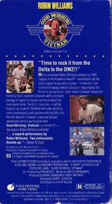 Good Morning Vietnam * VHS comedy, w/Robin Williams,121 minutes