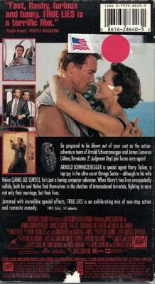 True Lies * VHS action+romantic comedy movie. Dolby Surround 141 min