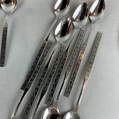 K1398 Set of Mid Century Rogers Stainless Flatware 1881