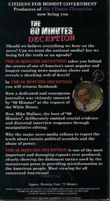 The 60 Minutes Deception * VHS documentary, 75 minutes. Excellent condition.