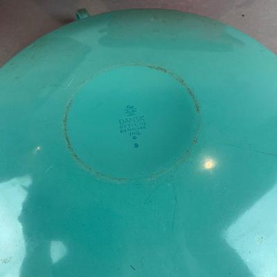 K1404 Vintage Enamel Dansk Kopenstyle Bowl and Cookware Lot