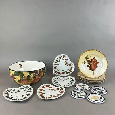 K1410 Lot of Williams Sonoma, Dansk, Crate Barrel Dish Sets
