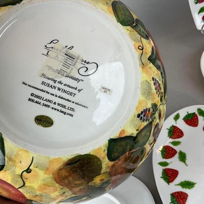 K1410 Lot of Williams Sonoma, Dansk, Crate Barrel Dish Sets