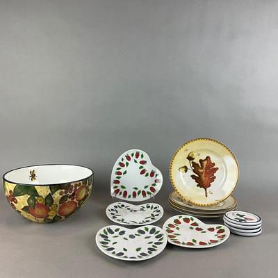 K1410 Lot of Williams Sonoma, Dansk, Crate Barrel Dish Sets