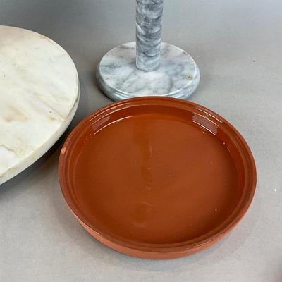 K1411 Marble Kitchenware with Garlic Roasters