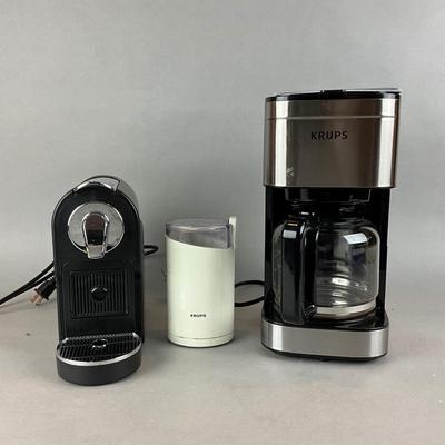 K1412 Bean Glass Coffee Pot with Krups Coffee pot and Bean Grinder