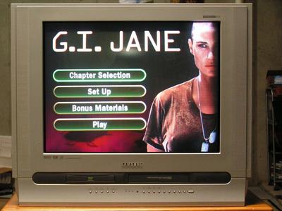 SAMSUNG ALL-IN-ONE TV with built-in DVD/CD player & VHS 6-head Hi-Fi