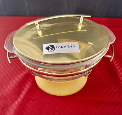 Mid Century Brass Chafing Dish