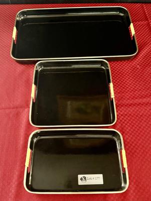 Vintage Western Airlines Set of 3 Trays