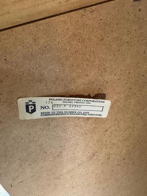 Vintage Pulaski Furniture Pine Credenza - Lights up