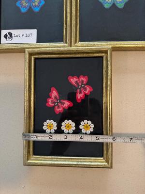 Butterfly Framed Art - Set of 3