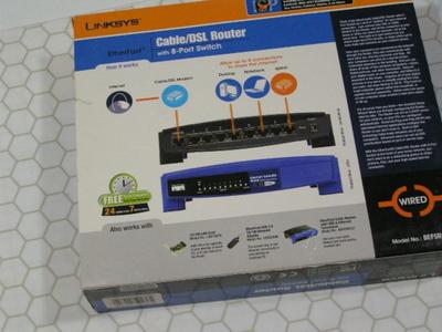 LINKSYS Cable/DSL Router w/8-Port Switch #BEFSR81 EtherFast 10/100