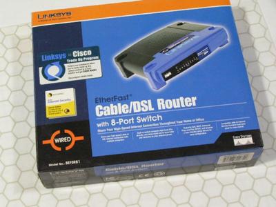 LINKSYS Cable/DSL Router w/8-Port Switch #BEFSR81 EtherFast 10/100