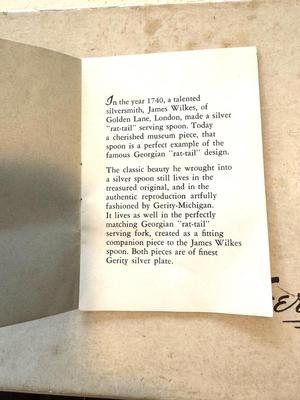 Gerity Georgian Serving Spoonand Salad Fork - pleated silver