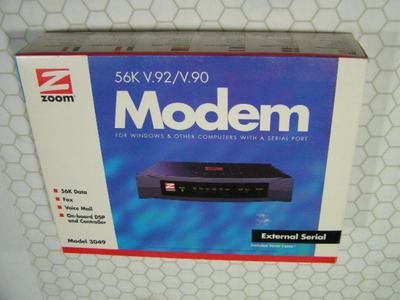ZOOM MODEM, 56K v.92/V.90. The unparalleled king of modems.