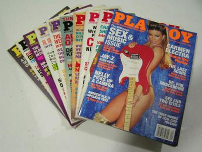 10 Playboy magazine, random dates from'99 thru '09. Sell as a lot of 10