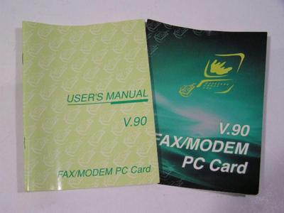 Vintage for collectors &buffs PCMCIA V.90 FAX/MODEM PC CARD. Lucent-Venus. 56Kbps.