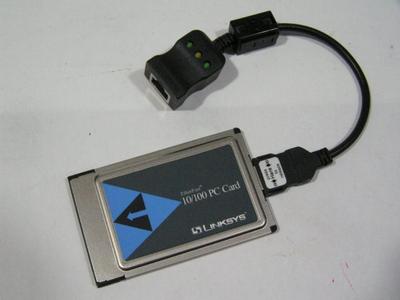 Vintage collectible. LINKSYS PC Card EtherFast network adapter for laptops