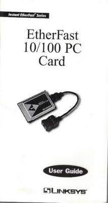 Vintage collectible. LINKSYS PC Card EtherFast network adapter for laptops