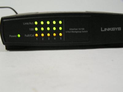 LINKSYS CISCO EtherFast 10/100 Work Group Switch mod# EZSX55W VER4.2