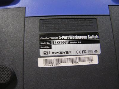 (2 of2) LINKSYS 5-Port Workgroup Switch 10/100 wired Ethernet.
