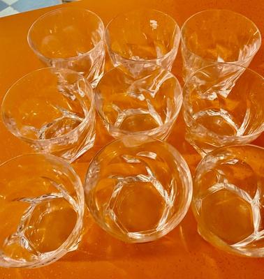 Vintage Set of 12 Cristal d'Argues France Crystal Glasses