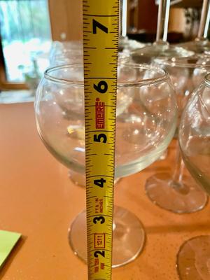 Vintage Set of 14 Wine Glasses