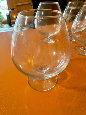 Vintage Lot of 6 Big Brandy Snifter
