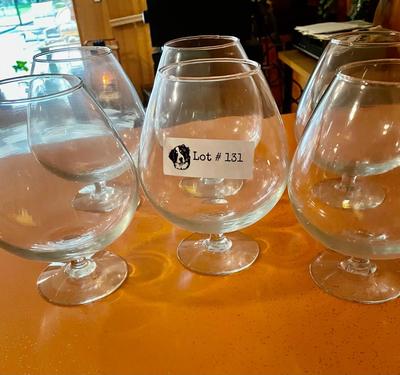 Vintage Lot of 6 Big Brandy Snifter