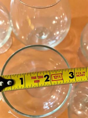Vintage Lot of 6 Big Brandy Snifter