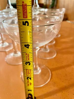 Vintage Set of 13 Champagne Glasses