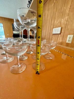 Vintage Set of 20 Champagne Glasses