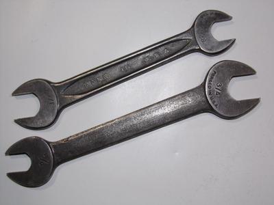 Made in U.S.A. 2 vintage wrenches unknown brand.