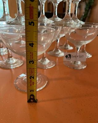 Vintage Set of 18 Champagne Glasses